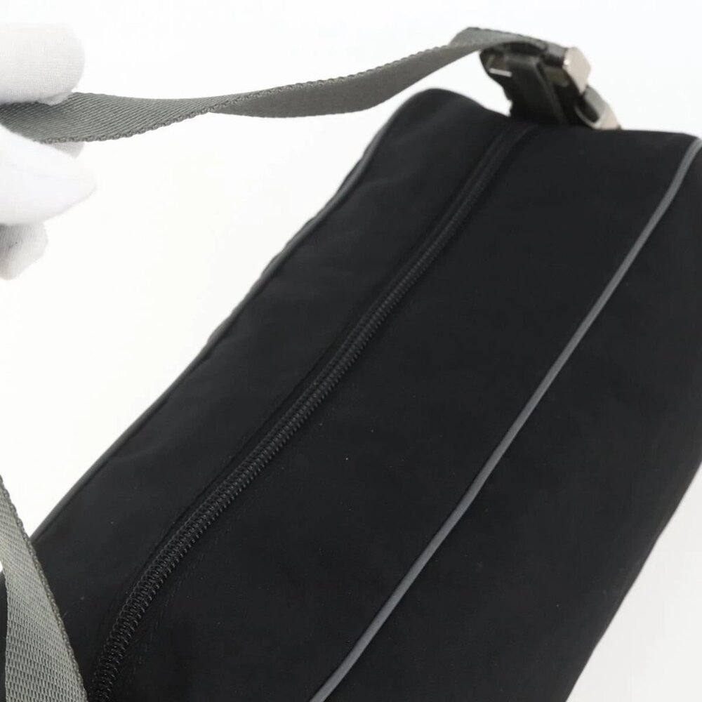 Authentic PRADA Sports Nylon Black Silver Shoulder Bag bst312-121025 - Picture 5 of 16